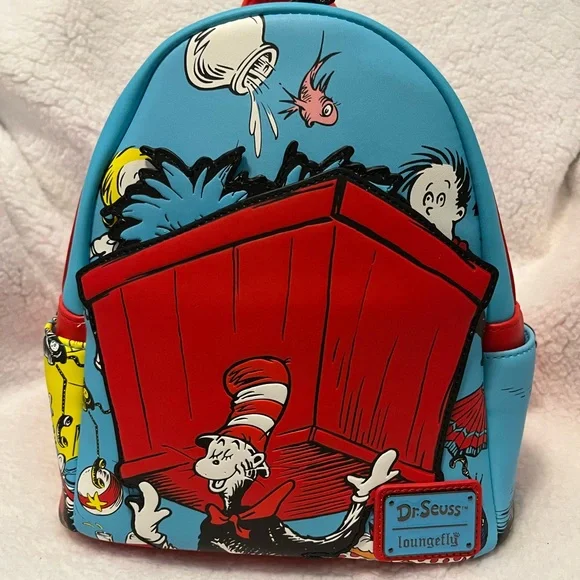 Loungefly Dr. Seuss Colorful Character Mini Backpack - Picture 1 of 6
